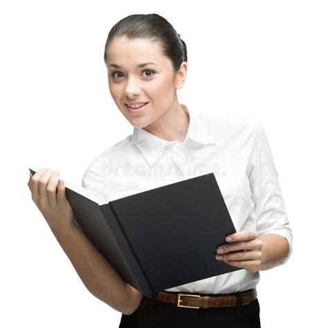 Businesswoman Holding Book Stock Photo Image Of People 43160414