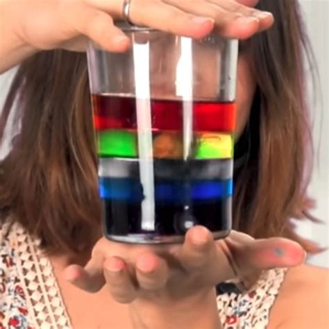 Cómo Hacer Un Arco Iris Líquido Experimento De Ciencia Infantil