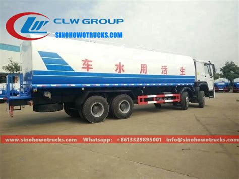 Wheel Sinotruk Howo Tons Water Tanker Delivery Costa Rica