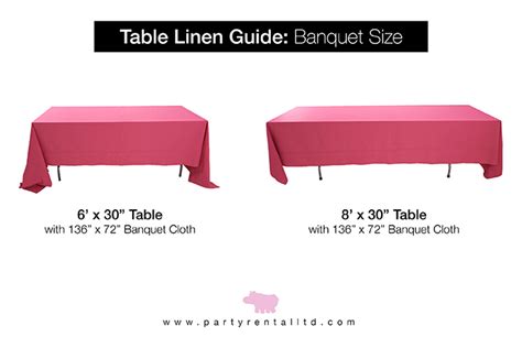 Lets Talk Linens The Ultimate Guide To Table Linen Sizes Party