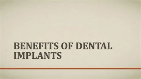 Ppt Benefits Of Dental Implants Powerpoint Presentation Free