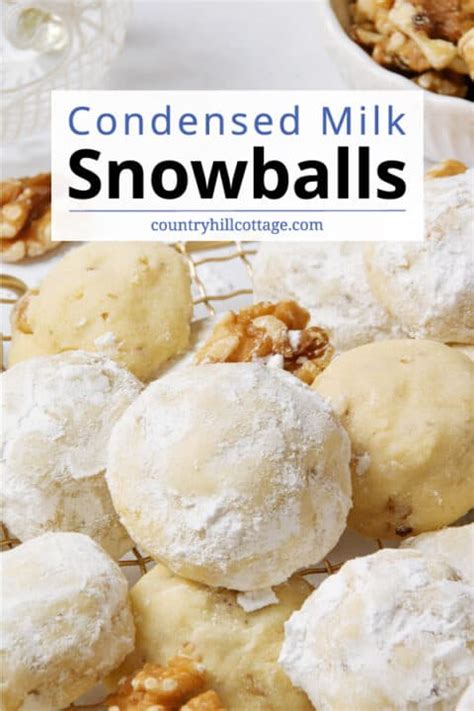 Sweetened Condensed Milk Snowballs