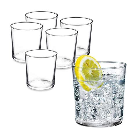 Hongu SET 6 BICCHIERI IN VETRO DA ACQUA VINO COCKTAIL 28 CL CASA RI