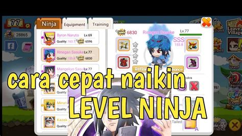 Cara Cepat Naikin Level Ninja Dari 1 Langsung Level 77 Ninja Heroes