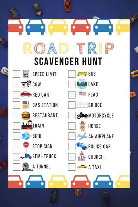 Travel Scavenger Hunt Printable Printable Word Searches