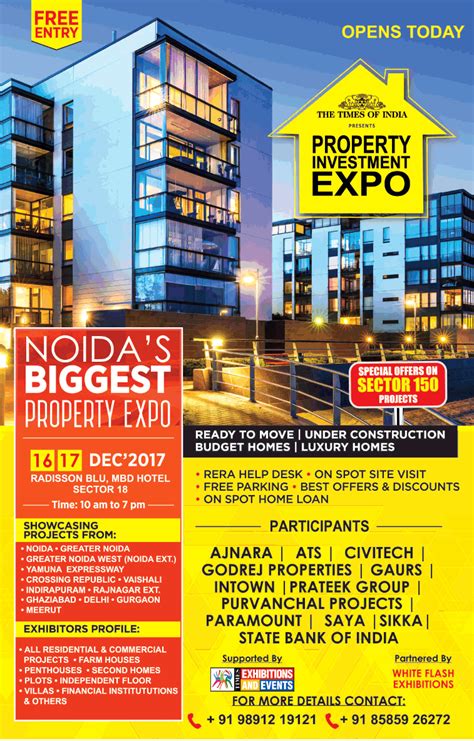 Noidas Biggest Property Expo Ad Advert Gallery