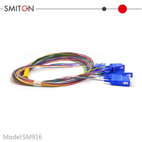 FTTH Optical Fiber 12 Core Sc Pigtail Sm Patch Cable China Sc Pigtail