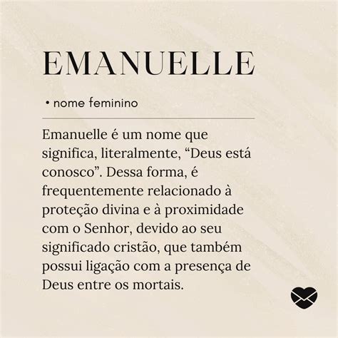 Qual O Significado Do Nome Emanuelle - Significado do nome Emanuelle: origem, curiosidades e mais