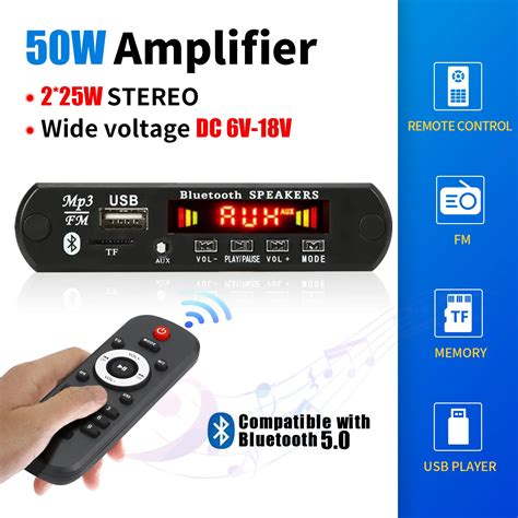 Dc V W Amplificatore Scheda Di Decodifica Mp Bluetooth Lettore