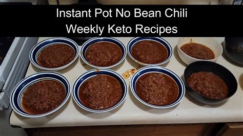 Instant Pot No Bean Chili Weekly Keto Recipes Instant Pot Teacher