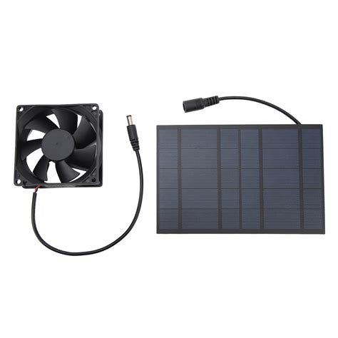 Solar Panel Fan Reduce Temperature Humidity Ipx7 Waterproof Solar Powered Fan For Chicken Coop