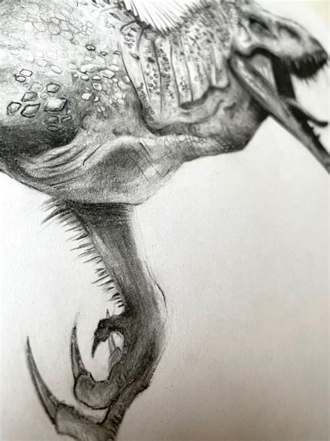 Original Indominus-rex Pencil Drawing - Etsy