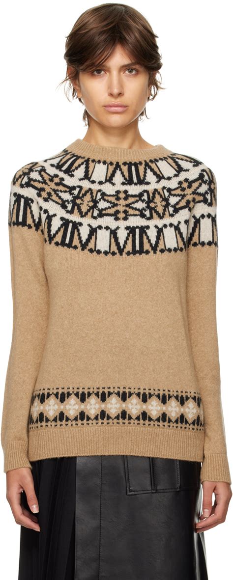 Max Mara Tan Trudy Sweater Max Mara