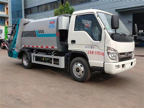 China Brand Foton Tons Liters Cbm Garbage Compactor Truck