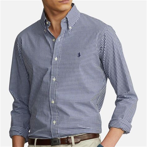 Polo Ralph Lauren Gingham Poplin Cotton Blend Shirt