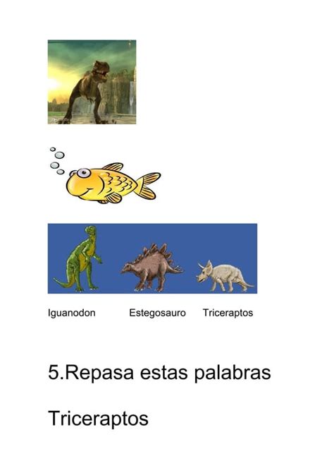 Evaluación adaptada proyecto Los Dinosaurios Educación Infantil PDF