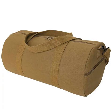 19 Inch Coyote Canvas Military Duffle Bag