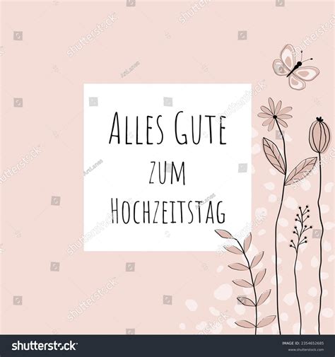 Alles Gute Zum Hochzeitstag Text German Stock Vector Royalty Free 2354652685 Shutterstock