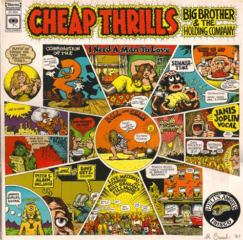 ..._Big Brother and The Holding Company - Cheap Thrills album cover by Robert Crumb | Janis ...