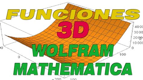 Como Graficar Funciones 3d En Mathematica Wolfram Youtube