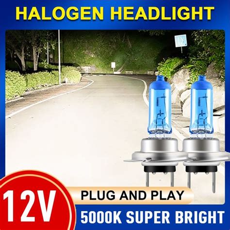 Pcs Super Bright Halogen Bulbs H H H H H H Halogen Lamp