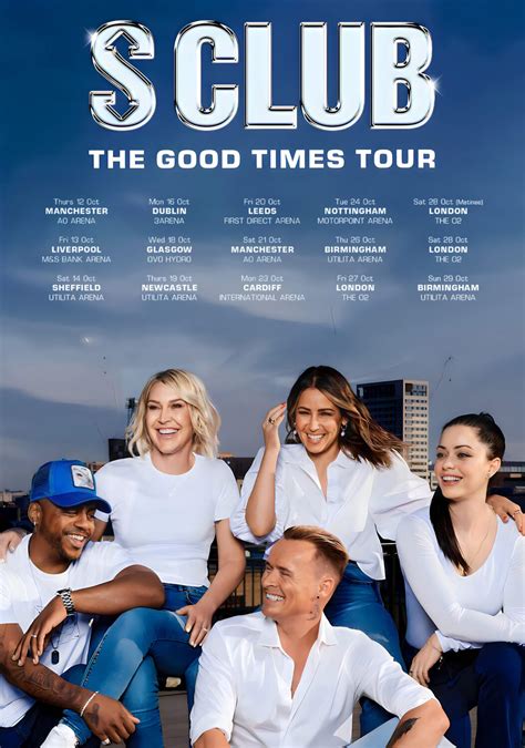 S CLUB 7 The Good Times 2023 Tour Poster Print