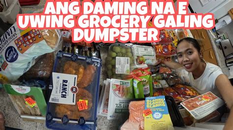 Dumpster Diving Ang Daming Na E Uwing Grocery Galing Dumpster Youtube