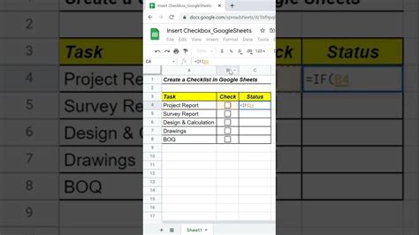 Create A Checklist In Google Sheets Youtube