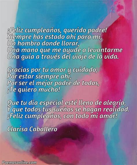 Mejores Poemas De Cumplea Os Para Un Padre Poemas Online