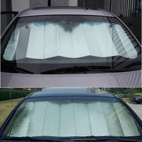 Car sun shade cover Casual Foldable Car Windshield Visor Cover Front Rear Block Window Sun Shade ...