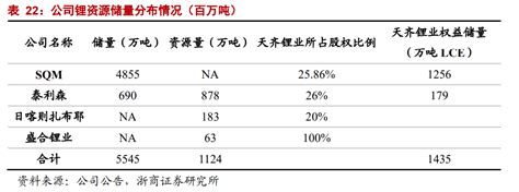 天齐锂业股份有限公司（天齐锂业） 三个皮匠报告百科