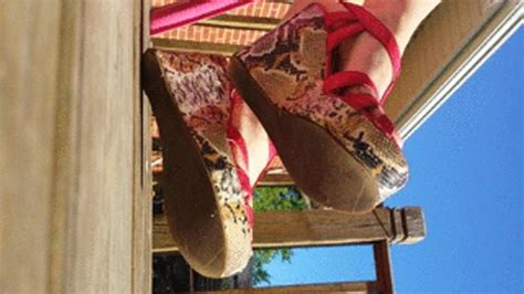 Blonde In Snakeskin Platform Heels Fetish Bitchy Princess