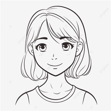 Face Drawing Of A Girl Outline Sketch Vector, Wing Drawing, Girl ...