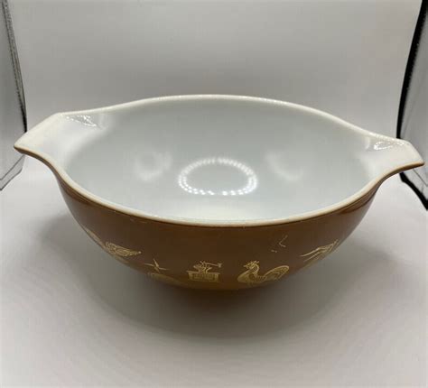 Vintage Pyrex Early American Cinderella Bowl Nesting Mixing Etsy