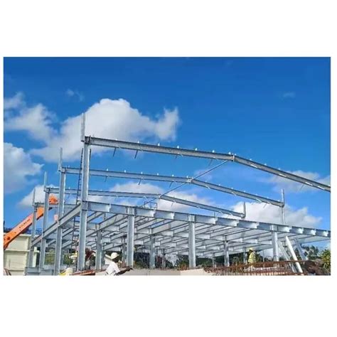 Well Welded Large Span Colour Cladding Steel Structure Prefabricated