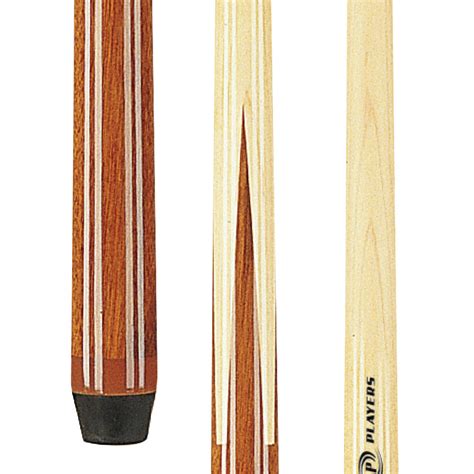 Players One Piece Maple Shorty Cue Cue And Case