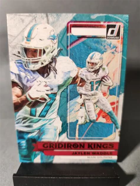 2022 PANINI DONRUSS Jaylen Waddle Gridiron Kings Miami Dolphins GK5