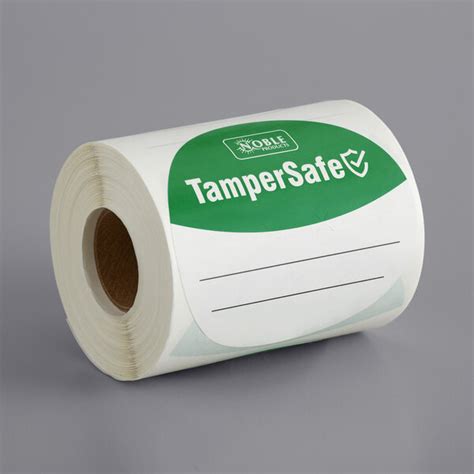 Tampersafe 3 Round Customizable Green Paper Tamper Evident Label 250