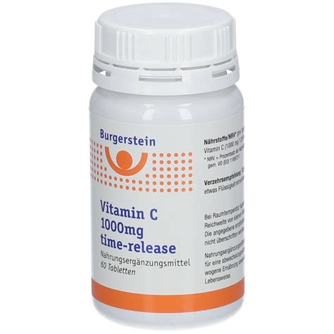 Burgerstein Vitamine C 1000 Mg à Libération Prolongée 60 Pcs Shop