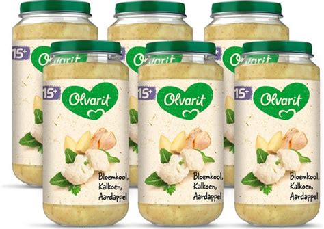 Olvarit Babymaaltijd Maanden Bloemkool Kalkoen Aardappel X