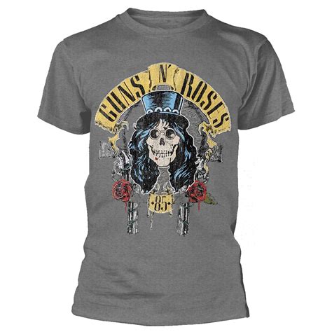 Guns N Roses Slash 85 Grey T Shirt Eyesore Merch