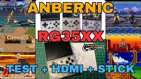 Borsuk Retro Gry TV ANBERNIC RG35XX Test HDMI Arcade Stick