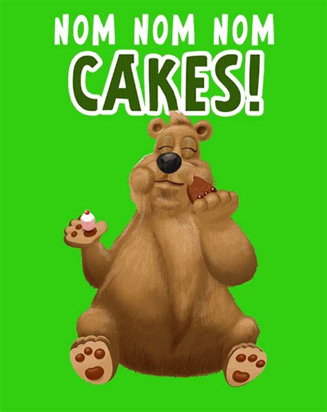Cake Eating Nom Nom S Get The Best  On Giphy