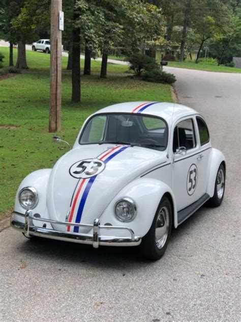 Herbie 1967 VW Volkswagen White Stripes The Love Bug Beetle Custom Car