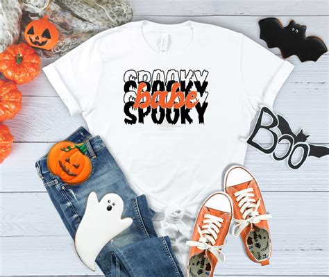 Spooky Babe Retro Halloween SVG PNG DXF Digital Cut File For Cricut Or Silhouette Funny And