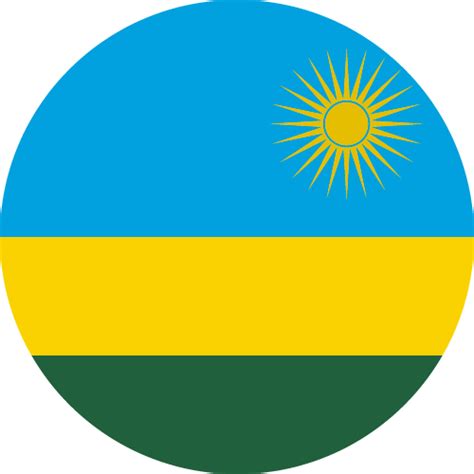 Printable Country Flag Of Rwanda Circle Vector Country Flags Of The