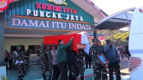 Kronologi Prajurit TNI Gugur Di Puncak Jaya Ditembak OPM Saat Kawal