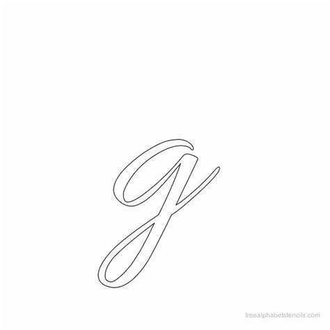 Cursive Letter Stencils Printable