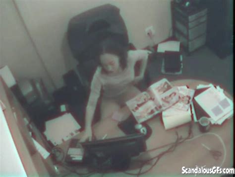 Office Rubbing And Fingering Pussy While On Work FAPCAT