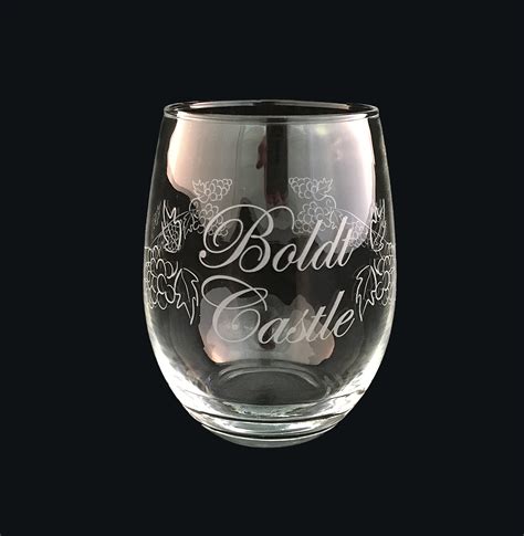 Stemless Wine Glass — Official Boldt Castle Website - Alexandria Bay NY in the Heart of the 1000 ...